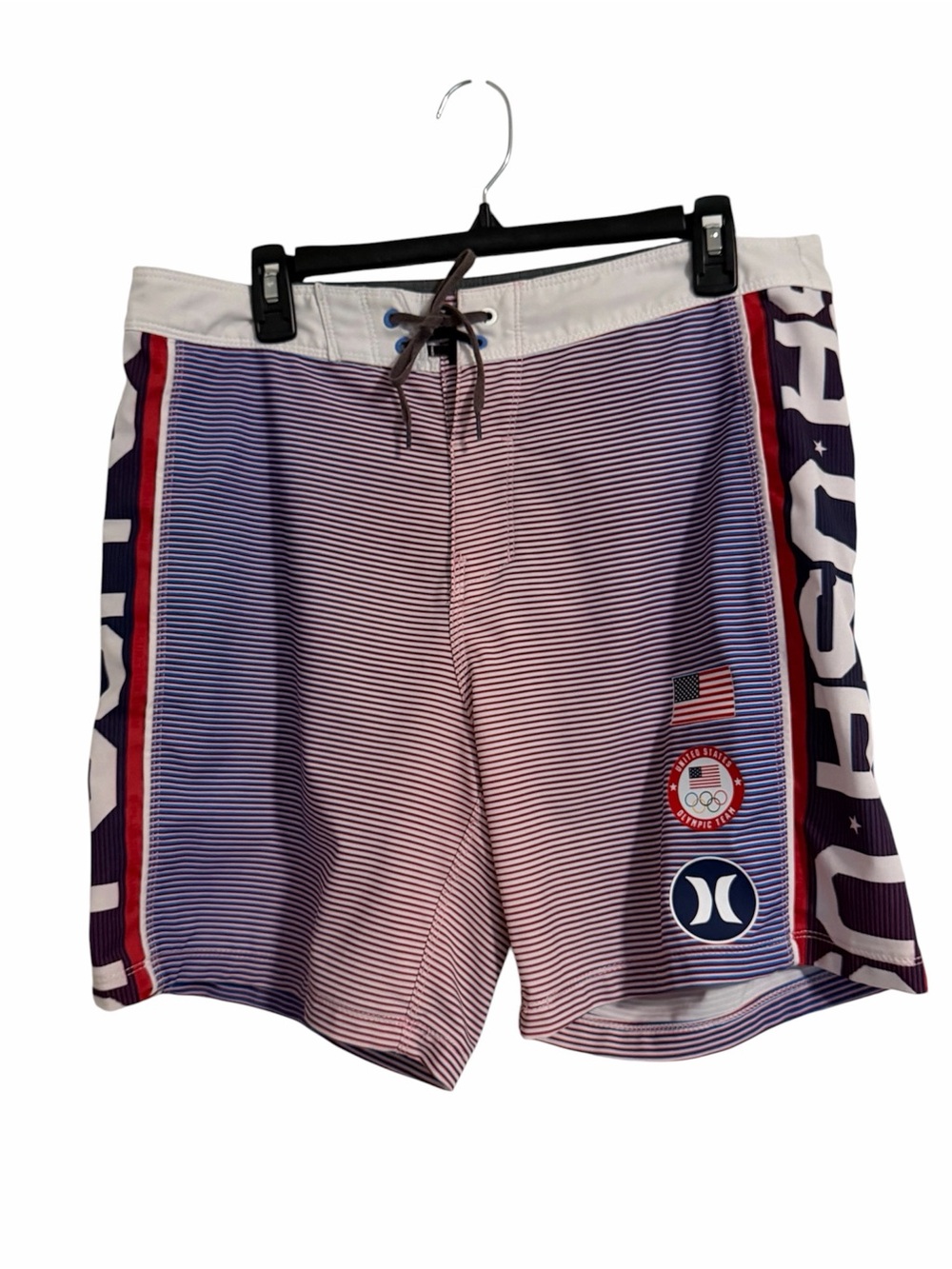 Hurley Men's Phantom Fastlane Team USA Olympics 18" Boardshorts Surf Size 32